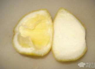 Сладко от лимон с кори Рецепта за сладко от лимонови кори